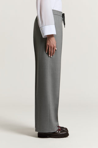 Wool flannel trousers