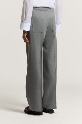 Wool flannel trousers