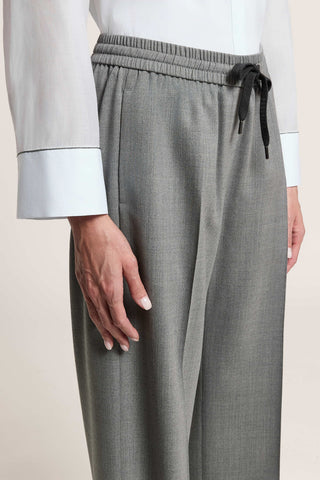 Wool flannel trousers