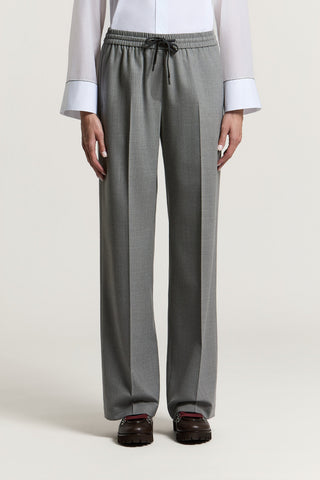 Wool flannel trousers