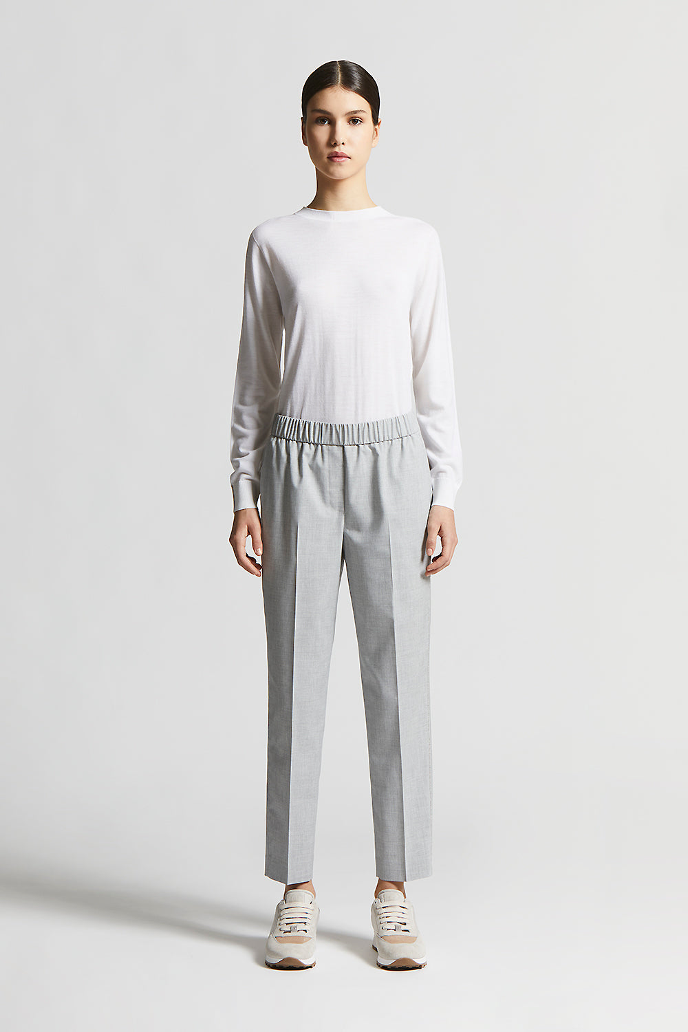 パンツ PESERICO Women Straight Pants P0414002769 040 grey P04629U_01037_7611.jpg?v=