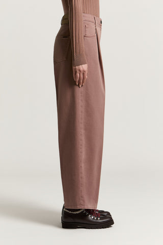 Cotton gabardine trousers