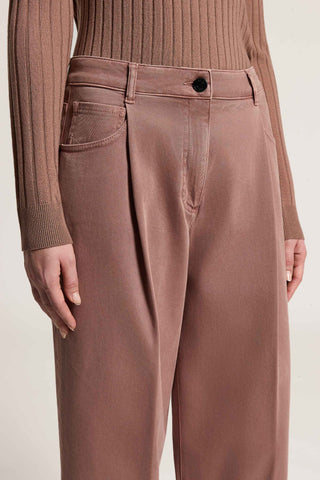 Cotton gabardine trousers