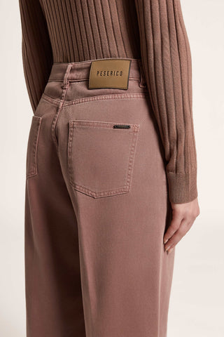 Cotton gabardine trousers