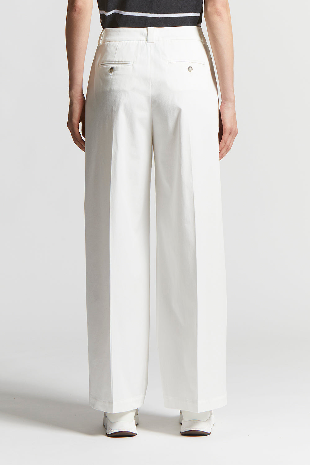 Trousers in lightweight stretch cotton gabardine | Peserico US