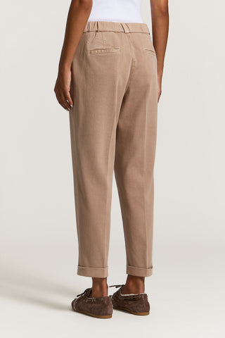 Cotton gabardine trousers