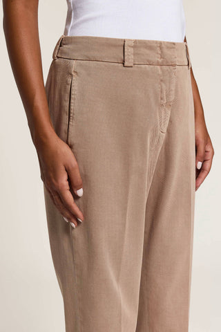 Cotton gabardine trousers