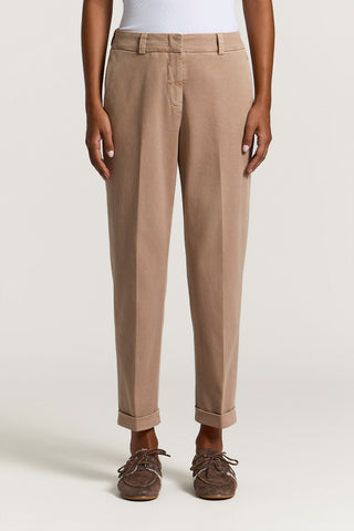 Cotton gabardine trousers