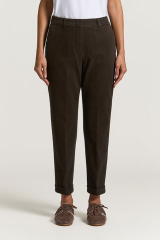 Cotton gabardine trousers