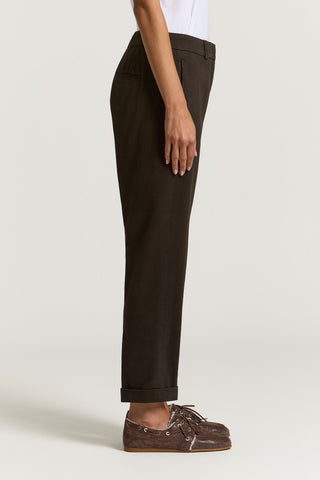 Cotton gabardine trousers