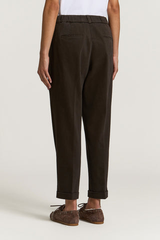Cotton gabardine trousers