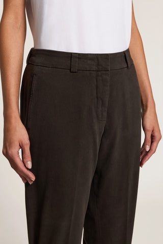 Cotton gabardine trousers