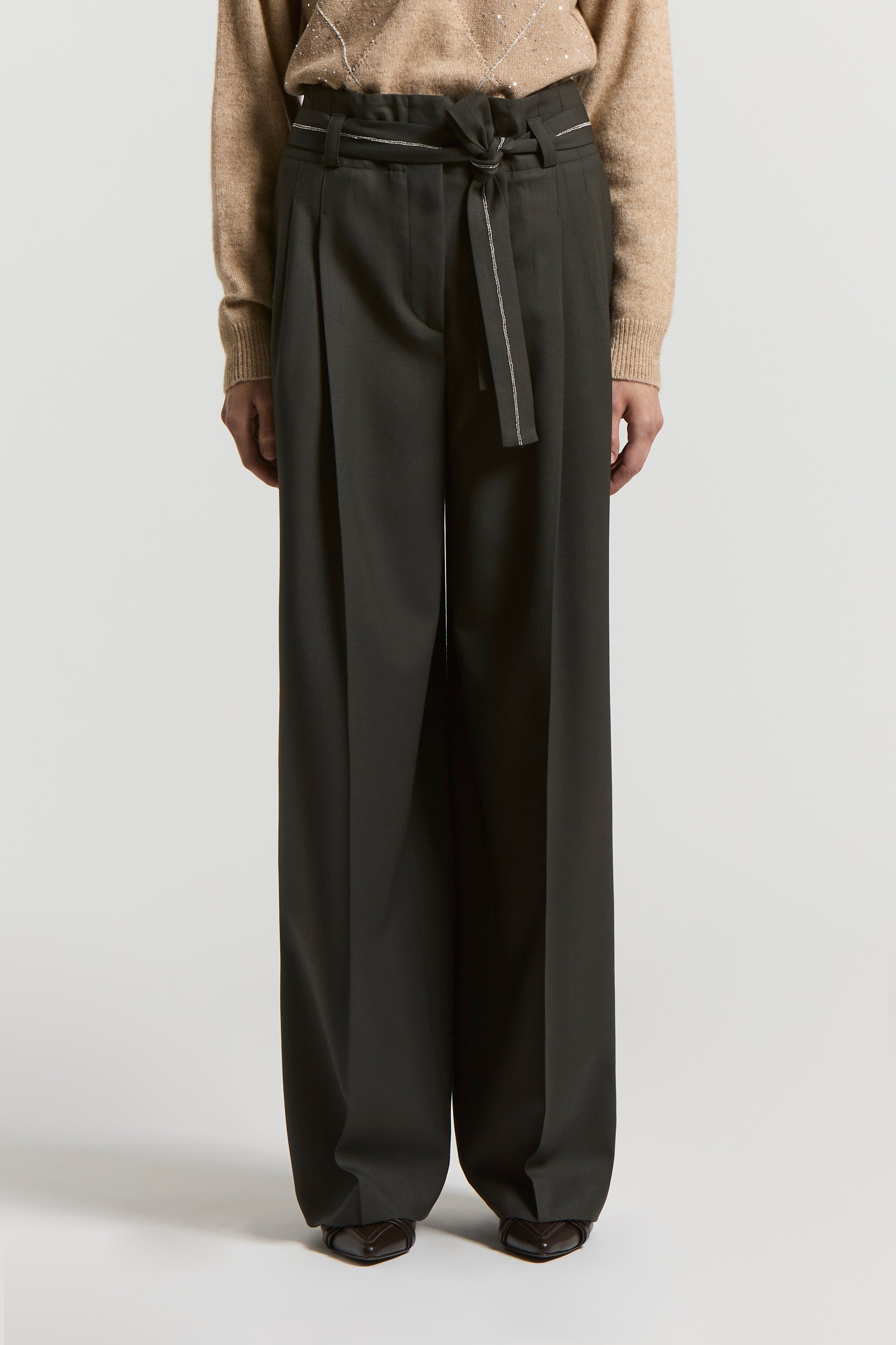 パンツ PESERICO FW24 Check wool trousers (P04599 01918946) s-l400.jpg