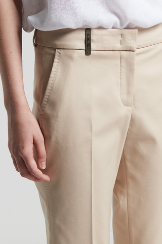 Compact cotton viscose  trousers