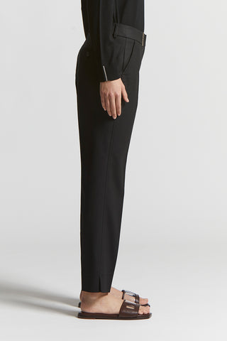 Compact cotton viscose  trousers