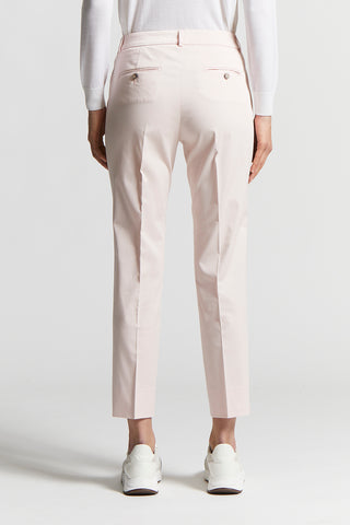 Brushed cotton gabardine trousers