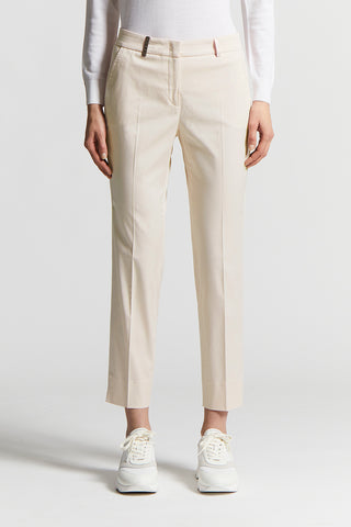 Iconic combed cotton gabardine 4718 trousers