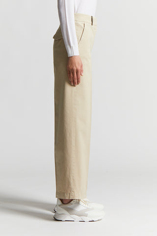 Lightweight stretch cotton gabardine trousers