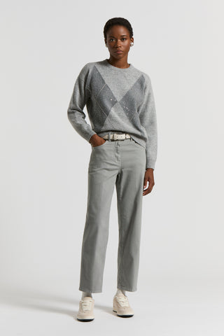 Garment-dyed denim jeans