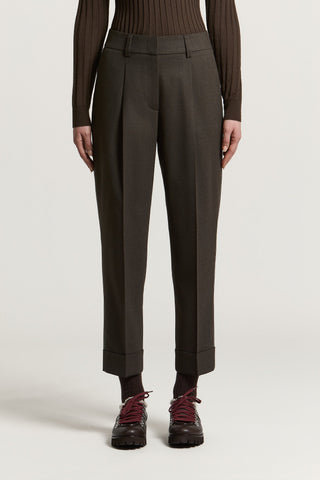 Wool flannel trousers
