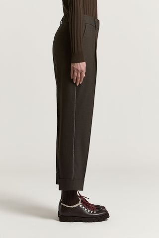 Wool flannel trousers