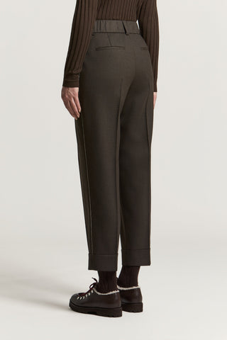Wool flannel trousers