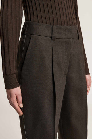 Wool flannel trousers