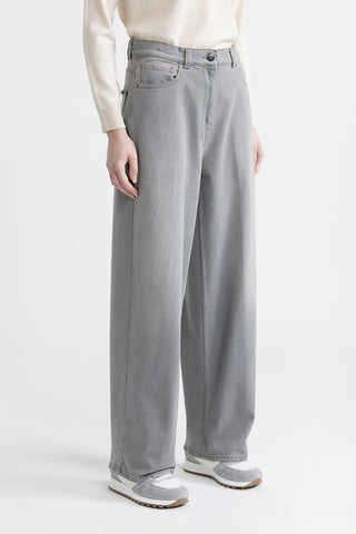 Denim baggy oversize trousers