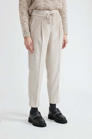 Needlecord carrot trousers