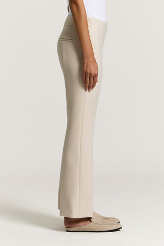 Double technical fabric cigarette trousers