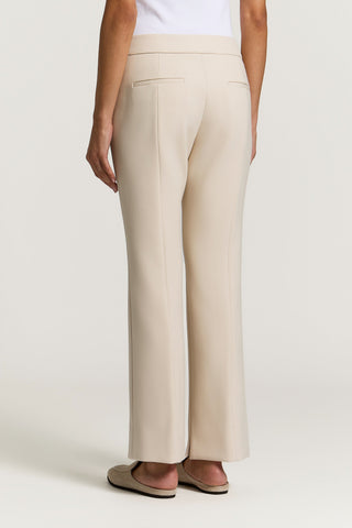 Double technical fabric cigarette trousers