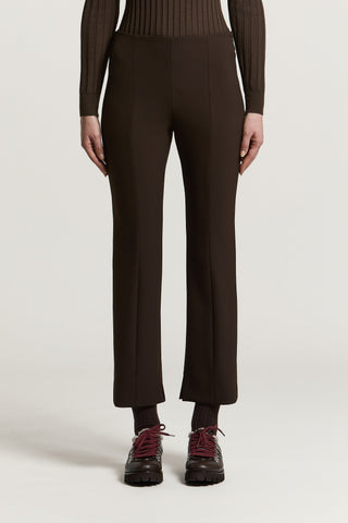 Double technical fabric cigarette trousers