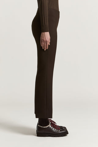 Double technical fabric cigarette trousers