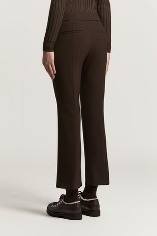 Double technical fabric cigarette trousers