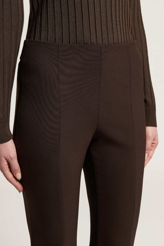 Double technical fabric cigarette trousers