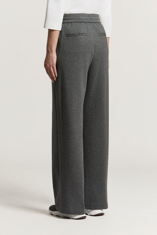 Brushed cotton fleece trousers