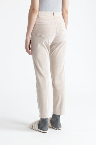 Needlecord denim cigarette trousers