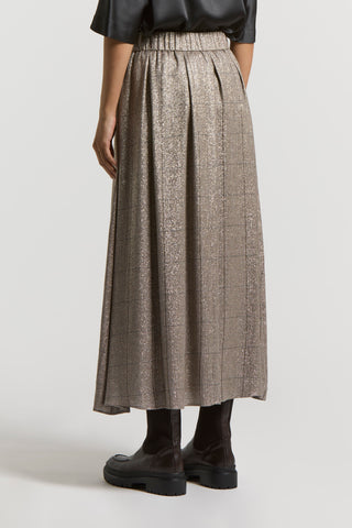 Wool and lurex viscose skirt