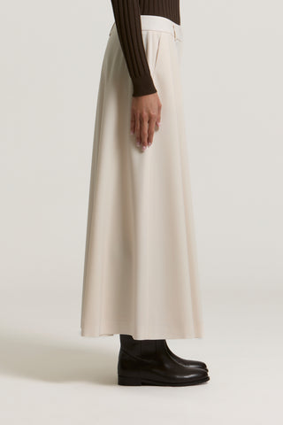 Long skirt in wool gabardine 2 / 3