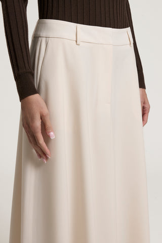 Long skirt in wool gabardine 3 / 3