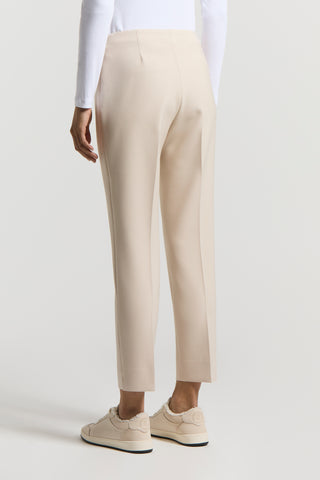 Double technical fabric cigarette trousers