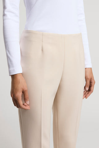 Double technical fabric cigarette trousers