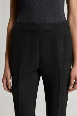 Double technical fabric cigarette trousers