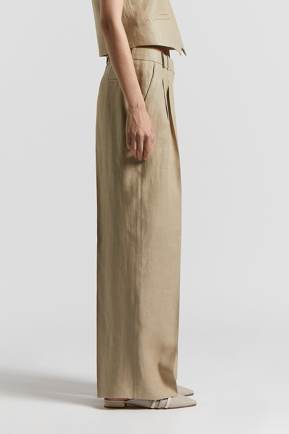 パンツ Peserico Wool and cashmere trousers P04036_01921_048.jpg?v=1734354910