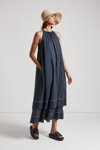 Pure cotton voile long dress