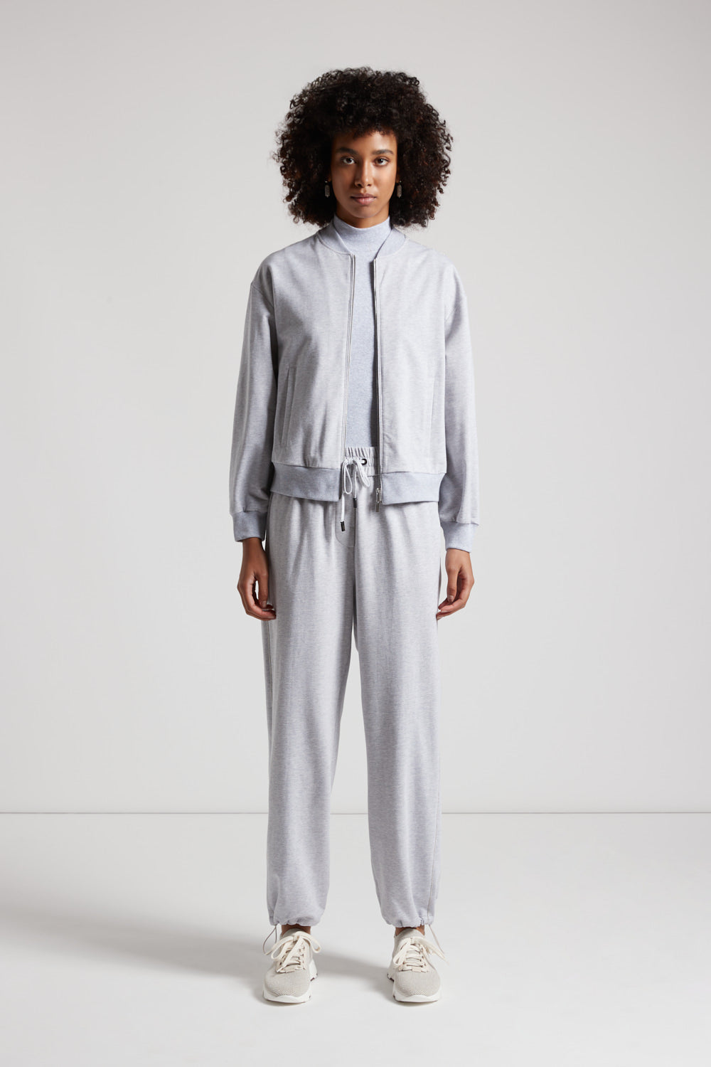 パンツ Peserico Lurex-Infused Fleece Cotton Joggers Jogger trousers in soft, lightweight cotton fleece | Peserico US