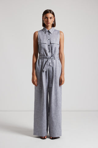 Linen long jumpsuit