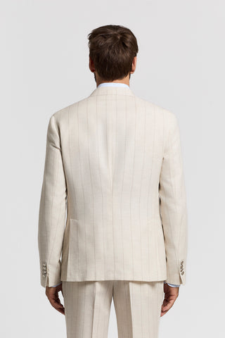 Double-breasted blazer in cotton-wool blend