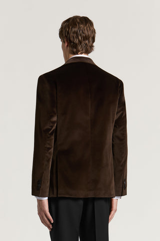 Single-breasted cotton velvet jacket 5 / 5