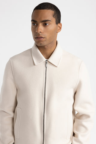 Double-face wool and cashmere jacket